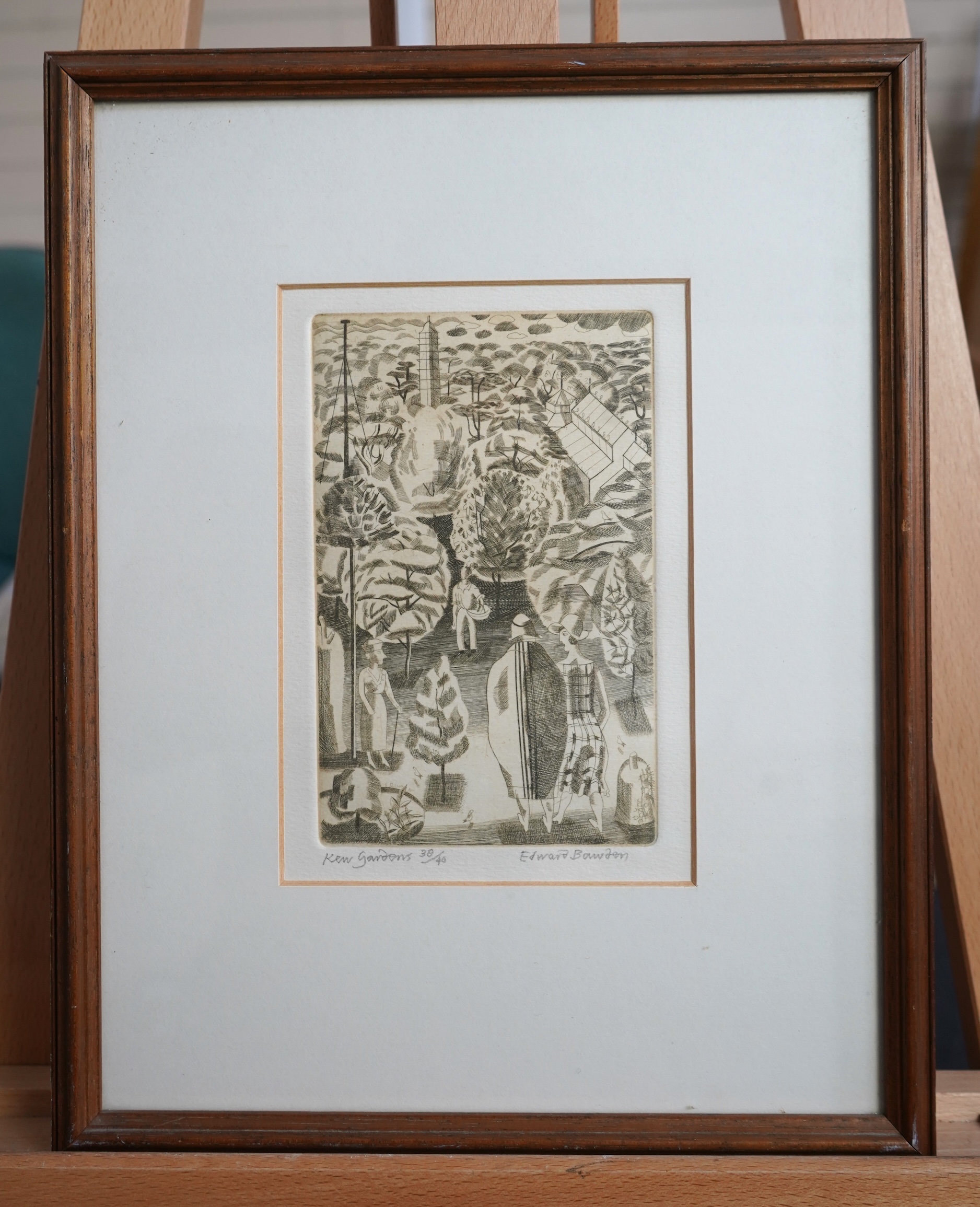 Edward Bawden CBE, RA, 1903-1989, 'Kew Gardens'